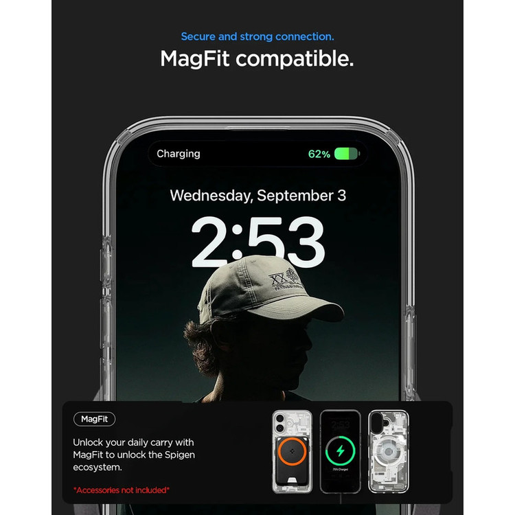 کاور اسپیگن مدل Ultra Hybrid Zero One (MagFit) مناسب برای گوشی موبایل اپل iPhone 17
