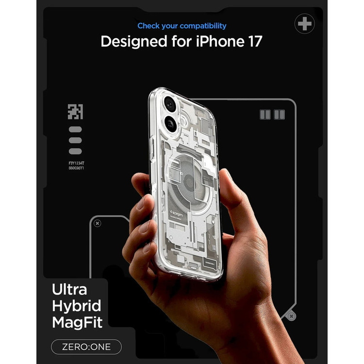 کاور اسپیگن مدل Ultra Hybrid Zero One (MagFit) مناسب برای گوشی موبایل اپل iPhone 17