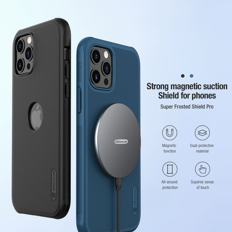 کاور نیلکین مدل Frosted Shield Pro Magnetic-12promax مناسب برای گوشی موبایل اپل iPhone 12 Pro Max
