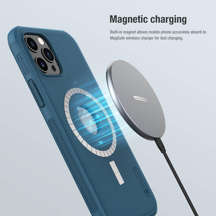 کاور نیلکین مدل Frosted Shield Pro Magnetic-12promax مناسب برای گوشی موبایل اپل iPhone 12 Pro Max