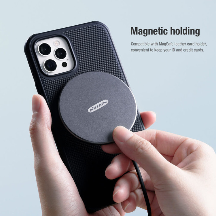 کاور نیلکین مدل Frosted Shield Pro Magnetic-12promax مناسب برای گوشی موبایل اپل iPhone 12 Pro Max