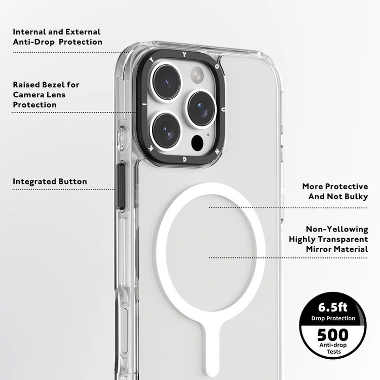 کاور یانگ کیت مدل Crystal Glossy کد Z02 مناسب برای گوشی موبایل اپل iphone 16promax