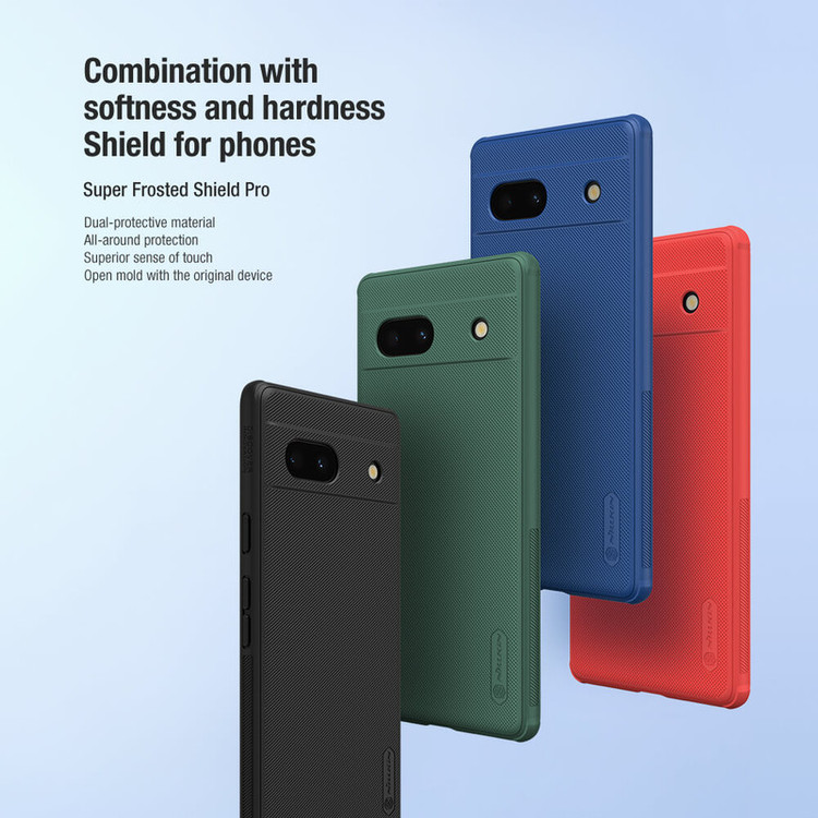 کاور نیلکین مدل Super Frosted Shield Pro مناسب برای گوشی موبایل گوگل Pixel 7A