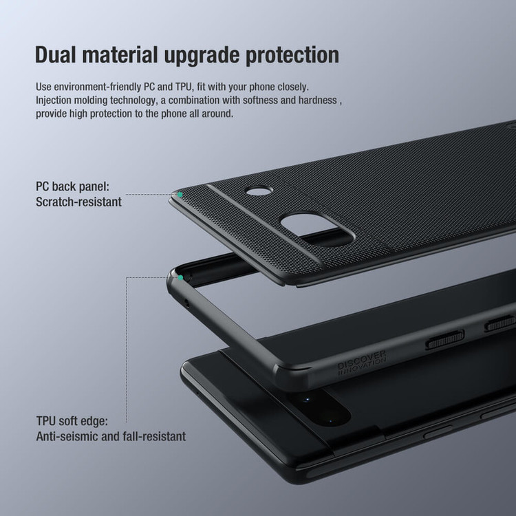 کاور نیلکین مدل Super Frosted Shield Pro مناسب برای گوشی موبایل گوگل Pixel 7A
