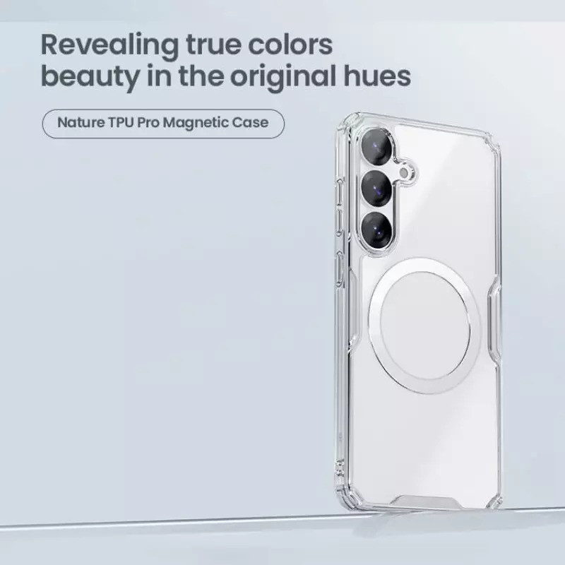 کاور نیلکین مدل Nature TPU Pro Magnetic مناسب برای گوشی موبایل سامسونگ Galaxy S25