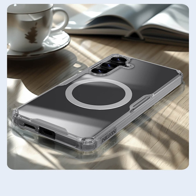 کاور نیلکین مدل Nature TPU Pro Magnetic مناسب برای گوشی موبایل سامسونگ Galaxy S25