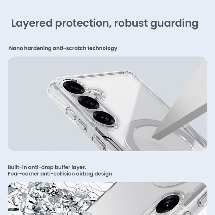 کاور نیلکین مدل Nature TPU Pro Magnetic مناسب برای گوشی موبایل سامسونگ Galaxy S25