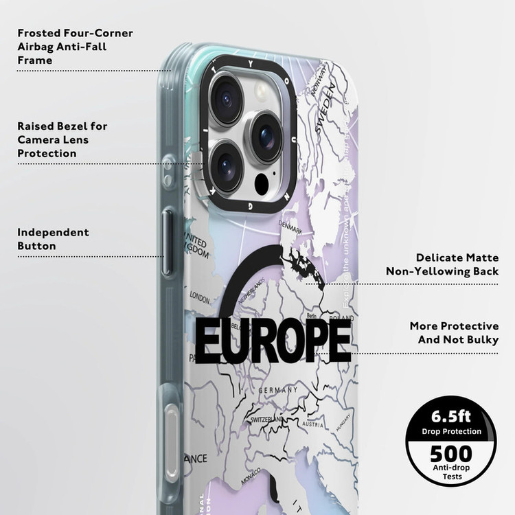 کاور یانگ کیت مدل Color Changing Globe کد Europe مناسب برای گوشی موبایل اپل iphone 16promax