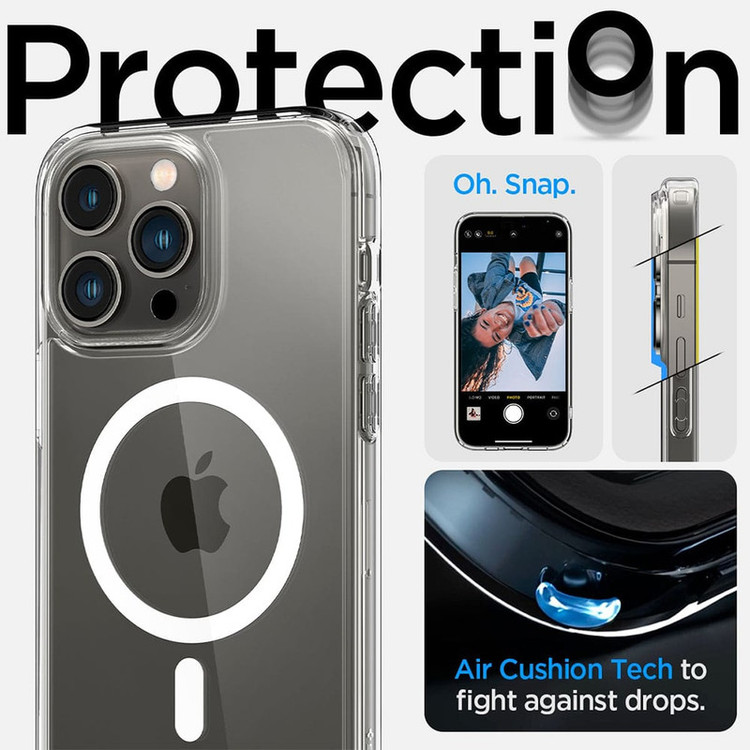 کاور اسپیگن مدل Crystal Hybrid Mag مناسب برای گوشی موبایل اپل iPhone 14 Pro Max