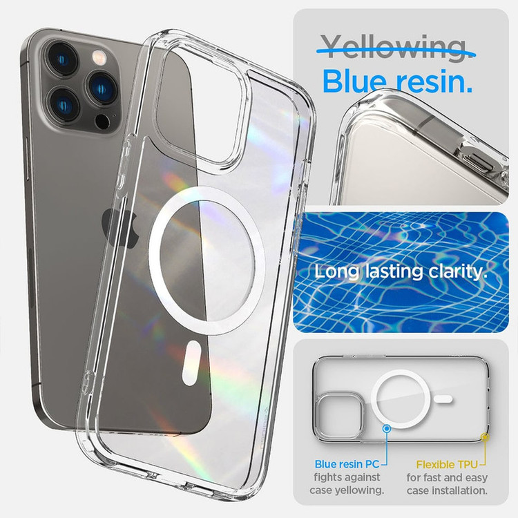 کاور اسپیگن مدل Crystal Hybrid Mag مناسب برای گوشی موبایل اپل iPhone 14 Pro Max