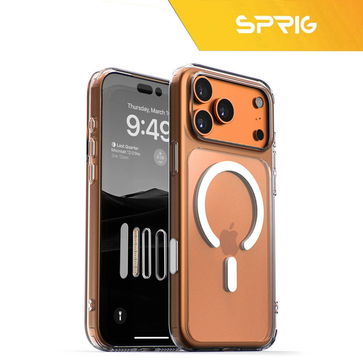 کاور اسپریگ مدل CB-Magsafe-LNS مناسب برای گوشی موبایل اپل Iphone 17 Pro Max به همراه محافظ صفحه نمایش و محافظ لنز دوربین