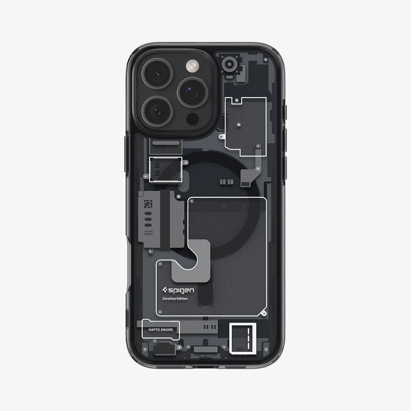 کاور اسپیگن مدل Ultra Hybrid Zero One مناسب برای گوشی موبایل اپل iPhone 16 Pro