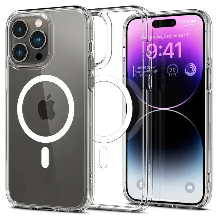 کاور اسپیگن مدل ultra hybrid MAG مناسب برای گوشی موبایل اپل iphone 14 pro
