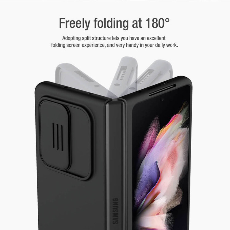 کاور نیلکین مدل CamShield Silky silicon مناسب برای گوشی موبایل سامسونگ Galaxy Z Fold3 5G / W22 5G