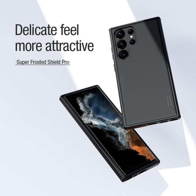 کاور نیلکین مدل Super Frosted Shield Pro Magnetic مناسب برای گوشی موبایل سامسونگ Galaxy S23 Ultra