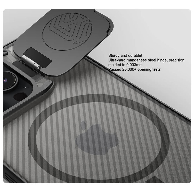 کاور نیلکین مدل Camshield Prop Magnetic Clear مناسب برای گوشی موبایل اپل iPhone 16 Pro Max