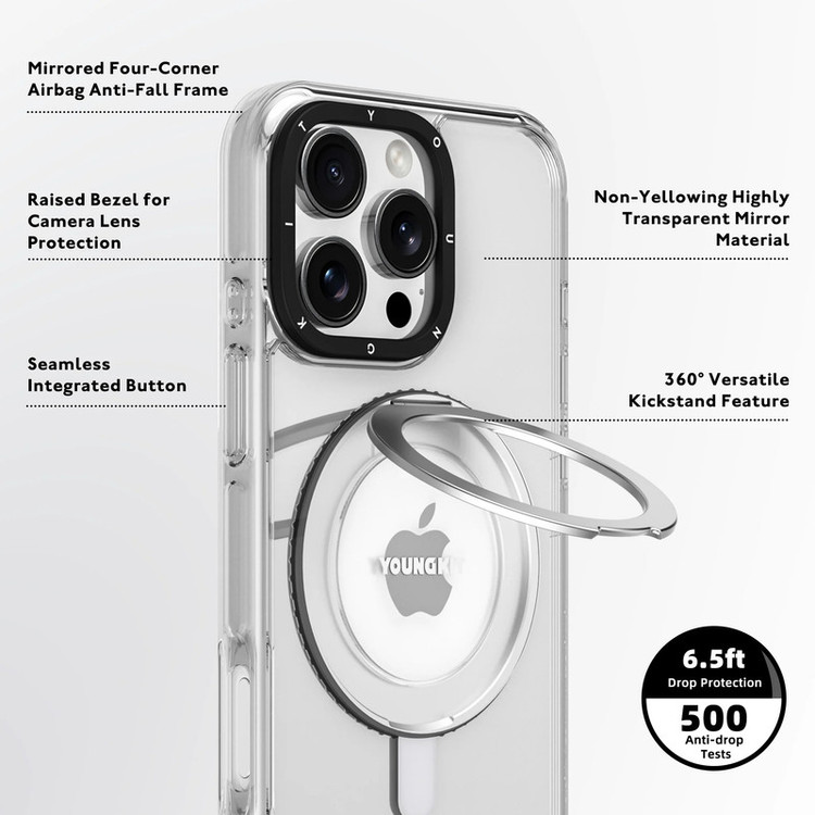 کاور یانگ کیت مدل Fulcrum series Rotating Bracket مناسب برای گوشی موبایل اپل iPhone 16 Pro