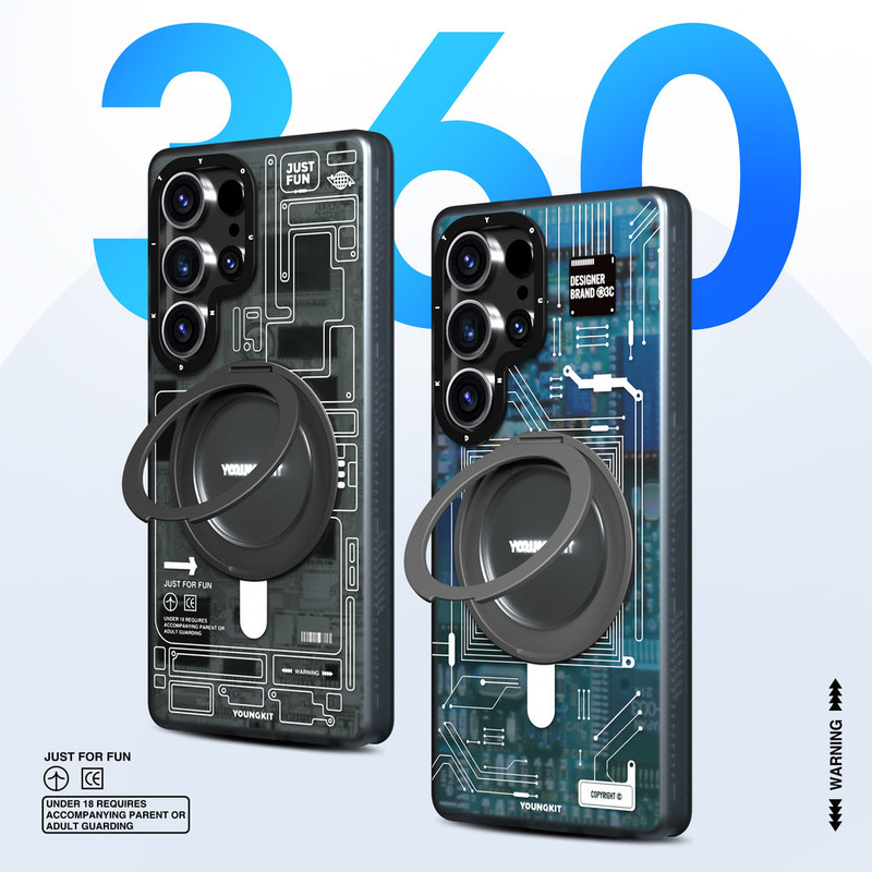 کاور یانگ کیت مدل Technology Rotating bracket مناسب برای گوشی موبایل سامسونگ Galaxy S25 Ultra