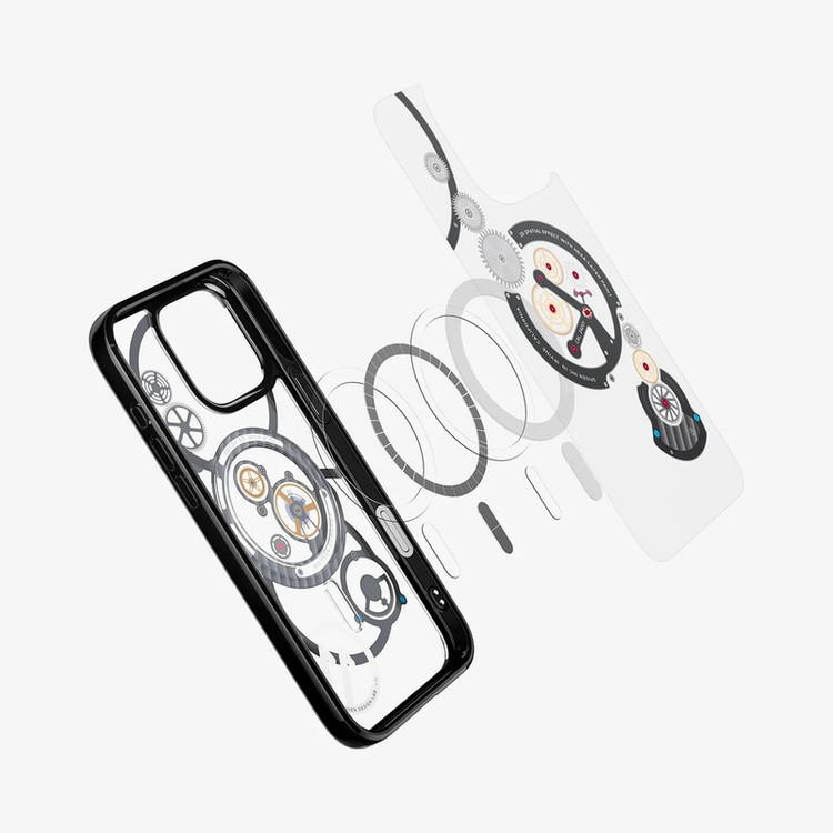 کاور اسپیگن مدل C11 Chronos مناسب برای گوشی موبایل اپل iPhone 16 Pro Max
