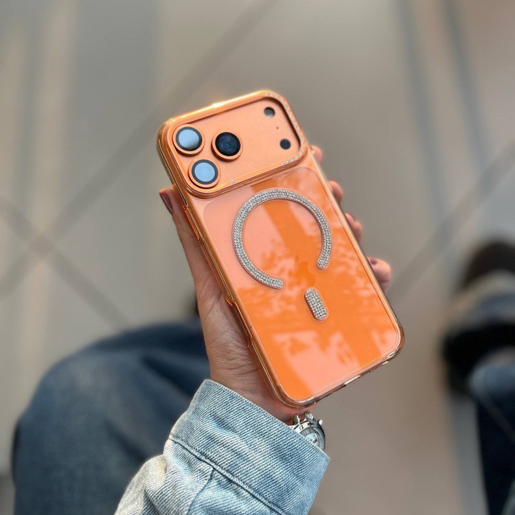 کاور طرح مگ سیف نگینی مناسب برای گوشی موبایل اپل Iphone 17 Pro Max
