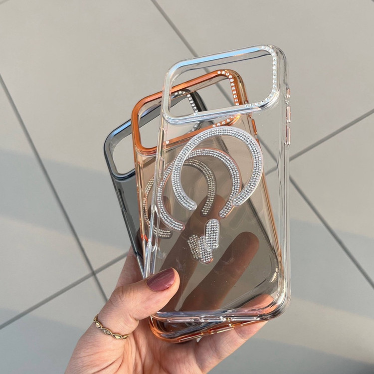 کاور طرح مگ سیف نگینی مناسب برای گوشی موبایل اپل Iphone 17 Pro Max