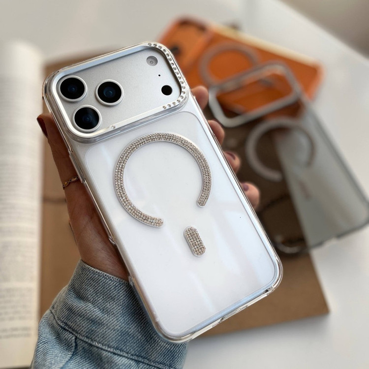 کاور طرح مگ سیف نگینی مناسب برای گوشی موبایل اپل Iphone 17 Pro Max