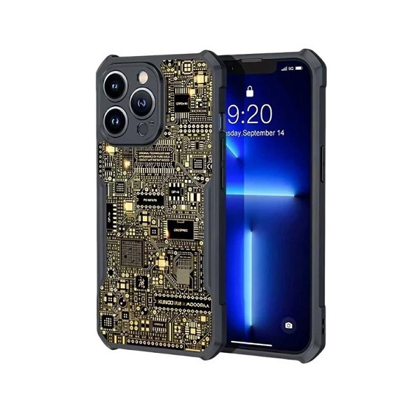 کاور ژاند مدل Gold مناسب برای گوشی موبایل اپل iPhone 13 Pro max