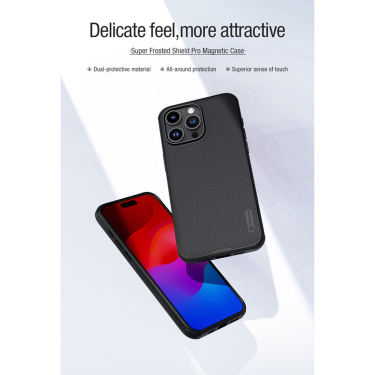 کاور نیلکین مدل Super Frosted Shield Pro مناسب برای گوشی موبایل اپل iPhone 13