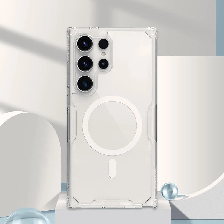 کاور نیلکین مدل Nature TPU Pro Magnetic مناسب برای گوشی موبایل سامسونگ Galaxy S25 Ultra