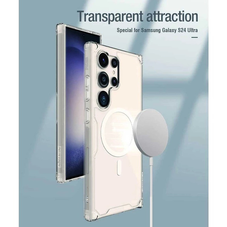 کاور نیلکین مدل Nature TPU Pro Magnetic مناسب برای گوشی موبایل سامسونگ Galaxy S25 Ultra
