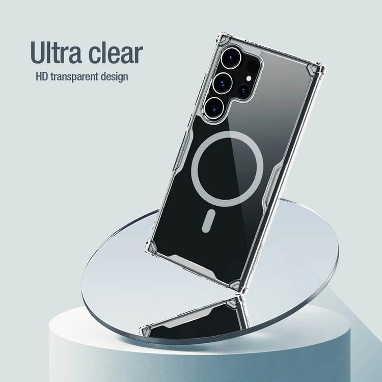 کاور نیلکین مدل Nature TPU Pro Magnetic مناسب برای گوشی موبایل سامسونگ Galaxy S25 Ultra