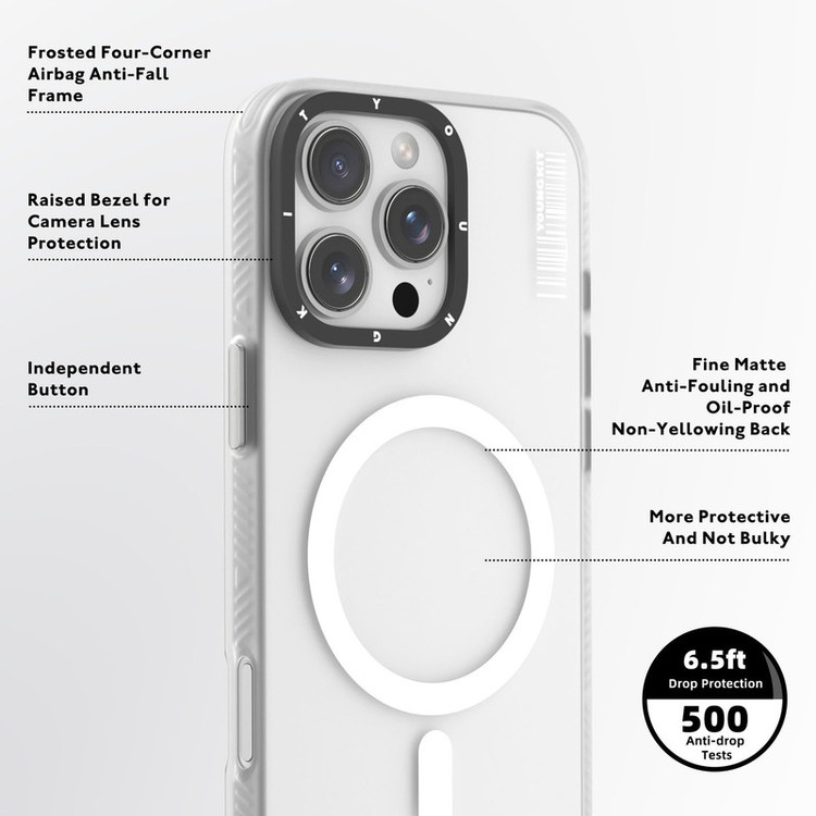 کاور یانگ کیت مدل Hidden Sand مناسب برای گوشی موبایل اپل iphone 16 pro