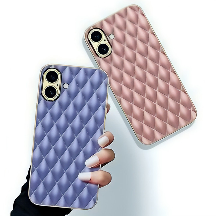 کاور جی کی کی مدل LEATHER (RHOMBOID) مناسب برای گوشی موبایل اپل iPhone 16