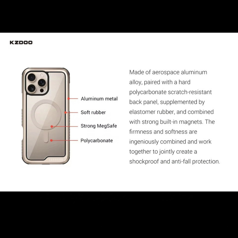 کاور کی -زد دوو مدل Mag Ares Sport مناسب برای گوشی موبایل اپل iPhone 16 Pro