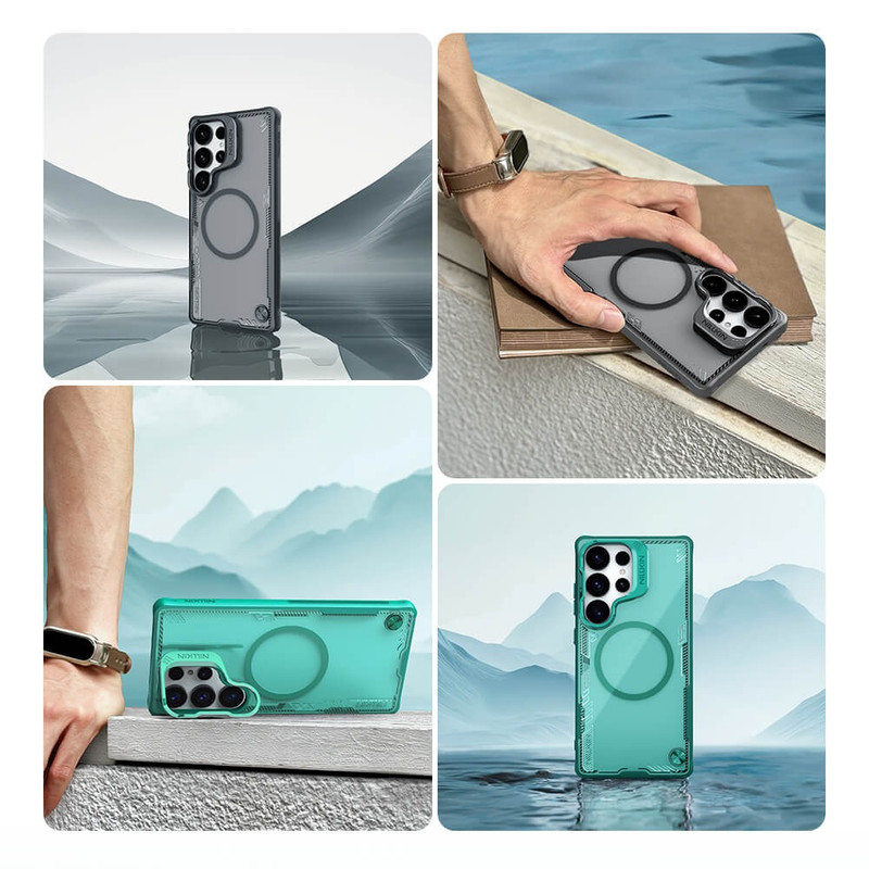 کاور نیلکین مدل Iceblade Prop Frame version Magnetic مناسب برای گوشی موبایل سامسونگ Galaxy S25 Ultra