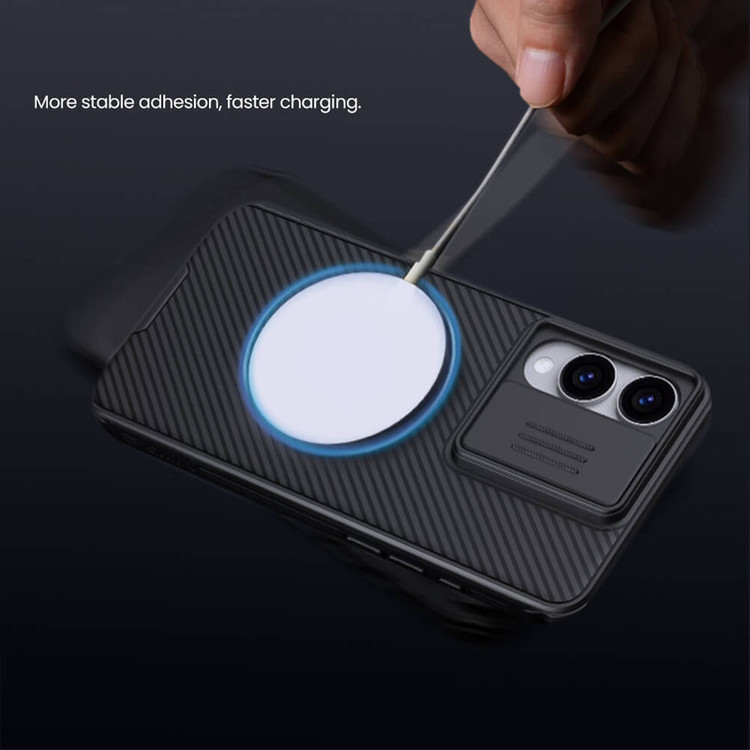 کاور نیلکین مدل CamShield Pro Magnetic مناسب برای گوشی موبایل سامسونگ Galaxy S25 Edge