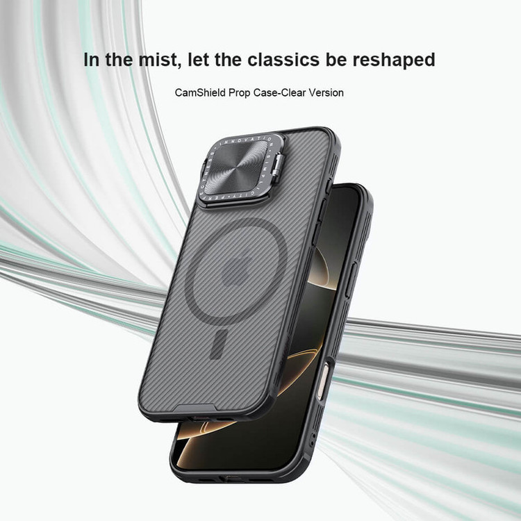 کاور نیلکین مدل Camshield Prop Magnetic Clear مناسب برای گوشی موبایل اپل iPhone 16 Pro