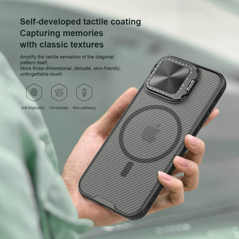 کاور نیلکین مدل Camshield Prop Magnetic Clear مناسب برای گوشی موبایل اپل iPhone 16 Pro