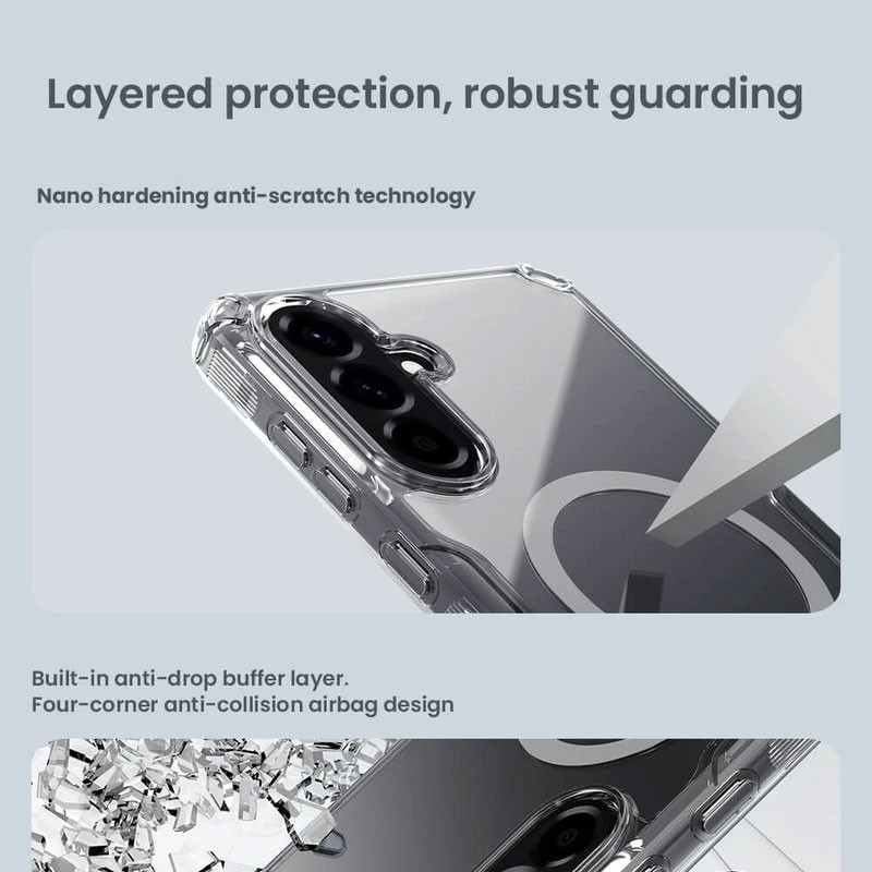 کاور نیلکین مدل Nature TPU Pro Magnetic مناسب برای گوشی موبایل سامسونگ Galaxy A56/A37/A36