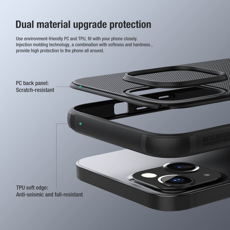 کاور نیلکین مدل Super Frosted Shield Pro مناسب برای گوشی موبایل اپل IPhone 13