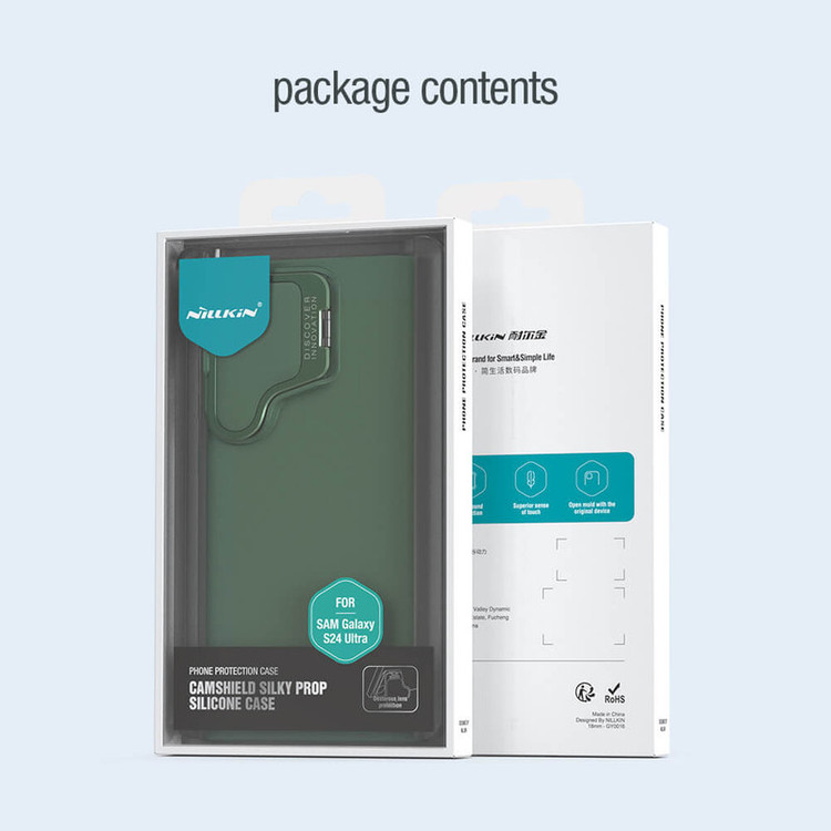 کاور نیلکین مدل CamShield Silky Prop silicon مناسب برای گوشی موبایل سامسونگ Galaxy S24 Ultra