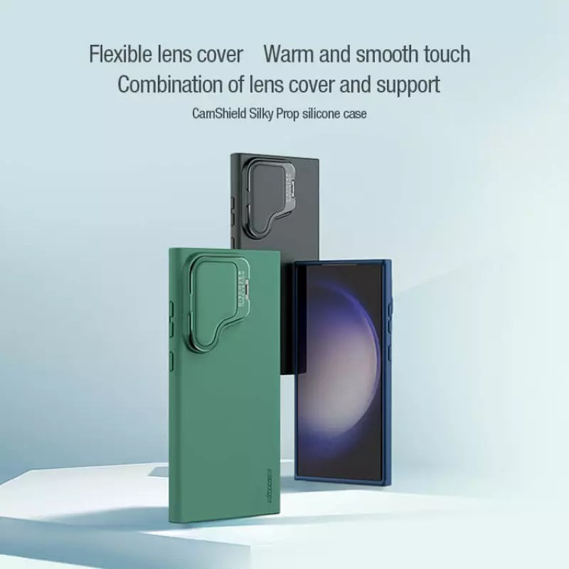 کاور نیلکین مدل CamShield Silky Prop silicon مناسب برای گوشی موبایل سامسونگ Galaxy S24 Ultra