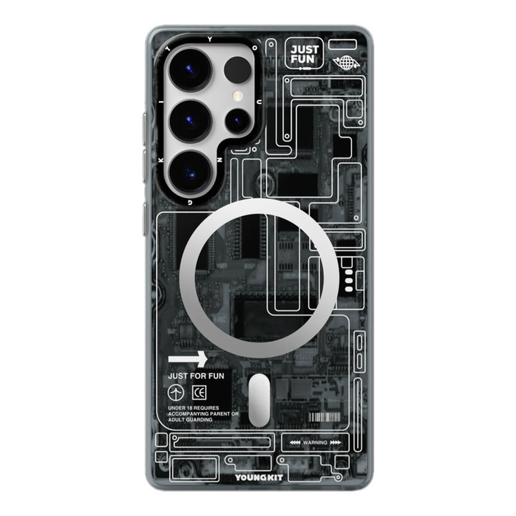 کاور یانگ کیت مدل Cyberpunk Tech مناسب برای گوشی موبایل سامسونگ Galaxy S25 Ultra