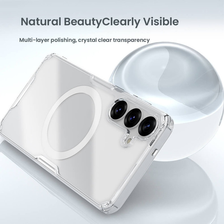 کاور نیلکین مدل Nature TPU Pro Magnetic مناسب برای گوشی موبایل سامسونگ Galaxy S25 Plus