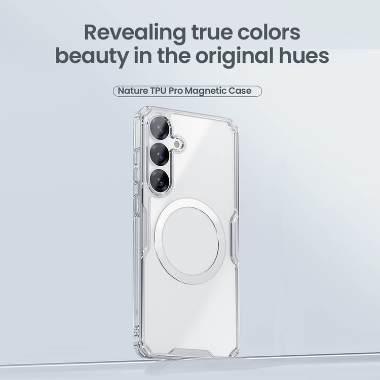 کاور نیلکین مدل Nature TPU Pro Magnetic مناسب برای گوشی موبایل سامسونگ Galaxy S25 Plus