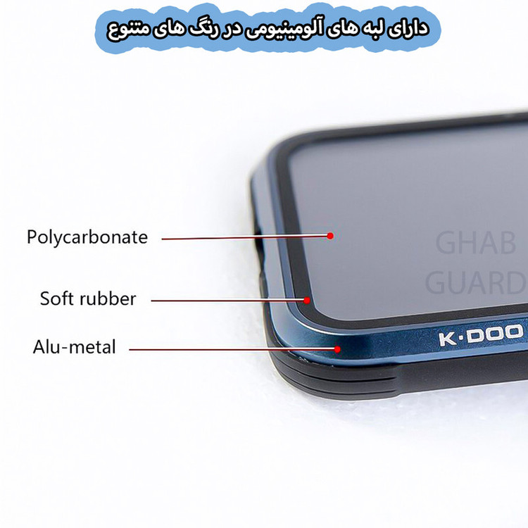کاور قاب گارد مدل KZDOG مناسب برای گوشی موبایل اپل iPhone 12 Pro Max