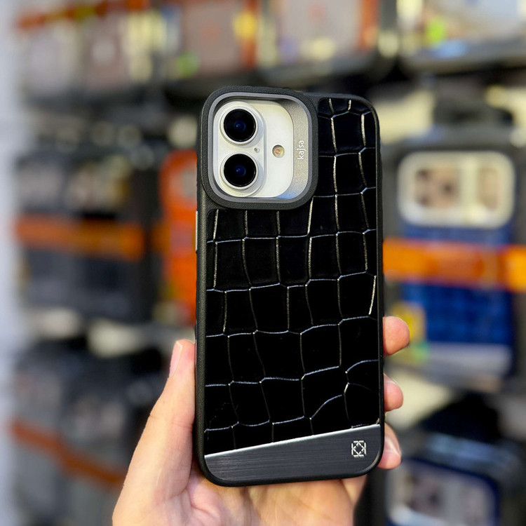 کاور کاجسا مدل Metallic Croco کد Z1 مناسب برای گوشی موبایل اپل iphone 17