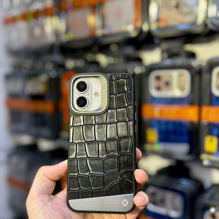 کاور کاجسا مدل Metallic Croco کد Z1 مناسب برای گوشی موبایل اپل iphone 17