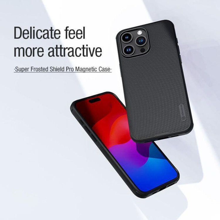 کاور نیلکین مدل Frosted Shield Pro Magnetic مناسب برای گوشی موبایل اپل iPhone 14 pro max
