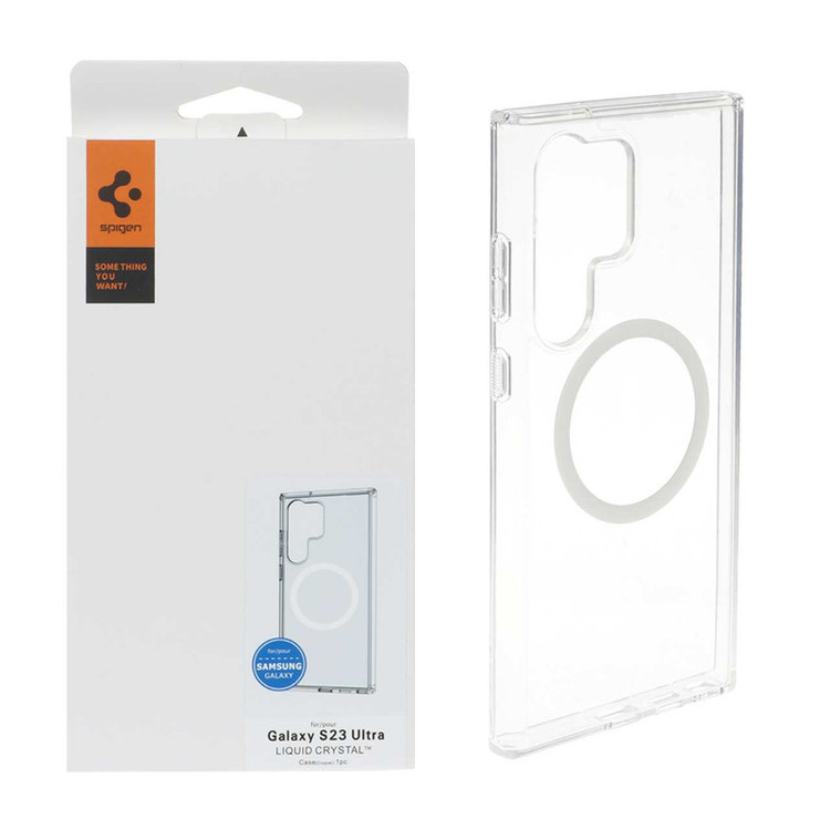 کاور اسپیگن مدل مگسیف طرح شفاف مناسب برای گوشی موبایل سامسونگ Galaxy S24 ultra